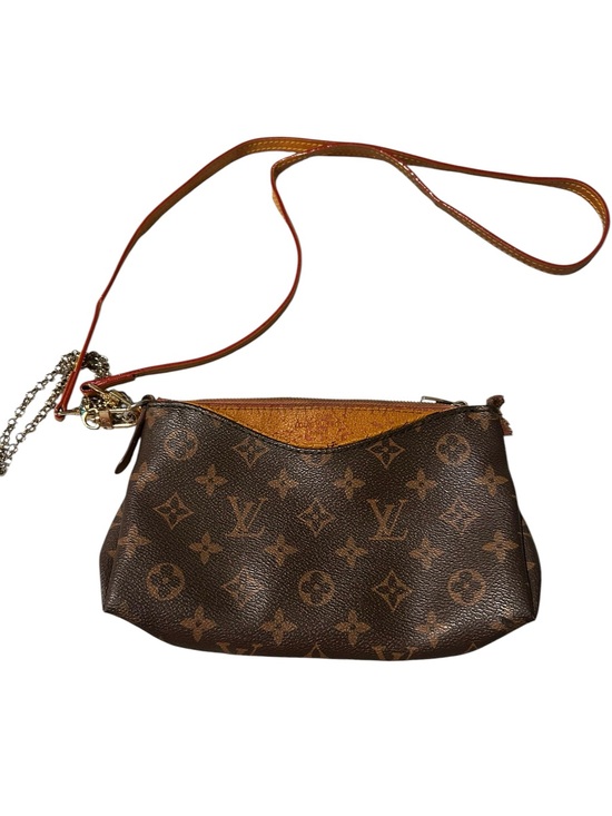 Louis Vuitton Handbags - Louis Vuitton Monogram Crossbody Bag in Brown with Tan Strap